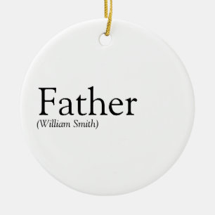 Papa Papa, vader, vader, definitie Keramisch Ornament