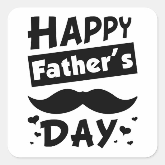 Papa papa Vaderdag Beste grappige cadeauidee Vierkante Sticker (Voorkant)