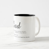 Papa, papa, vaders definitiefilm tweekleurige koffiemok (Voorkant rechts)