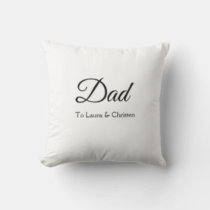 Papa papa voegt naamstekst vaderdag cadeaus toe kussen