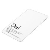 Papa, pappa, vaders, zwart en wit magneet (Linkerzijde)