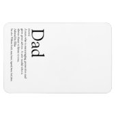 Papa, pappa, vaders, zwart en wit magneet (Horizontaal)