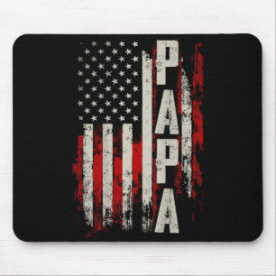 PAPA Patriottische Grootvader Amerikaanse Vlag Vad Muismat