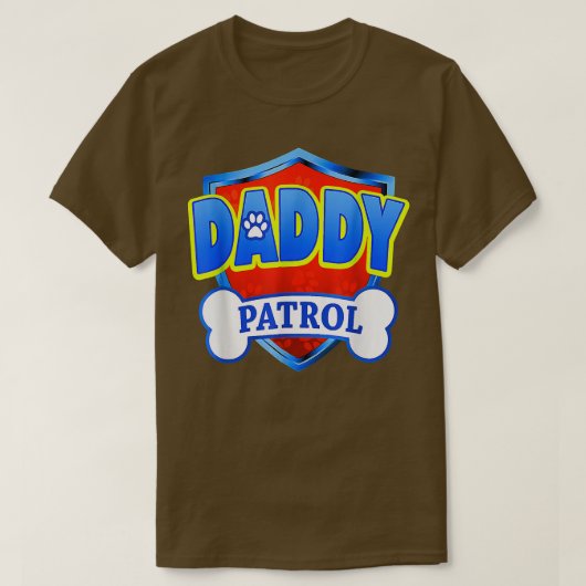Papa Patrol - Birthday party Dog mam, pap voor man T-shirt (Design voorkant)
