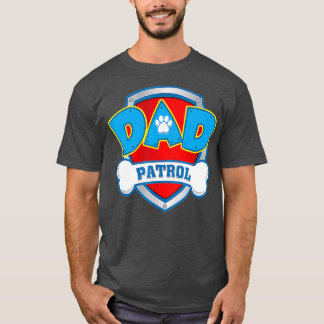 Papa Patrol Hond Mam Papa Grappig Gift Verjaardag T-shirt