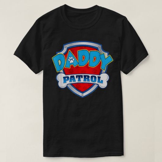 Papa Patrol Shirt Dog mam pap grappig voor mannen  (Design voorkant)