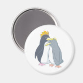 Papa Penguin Loves Mama Penguin Magneet (Voorkant / Achterkant)