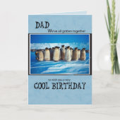 Papa Penguin Verjaardag Kaart (Voorkant)