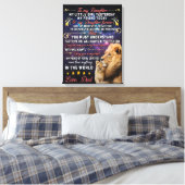 Papa - Perfect cadeau voor je dochter Canvas Afdruk (Insitu (Slaapkamer))