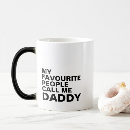 Papa Persoonlijke Typografie Mok met Initiaal (Met donut)