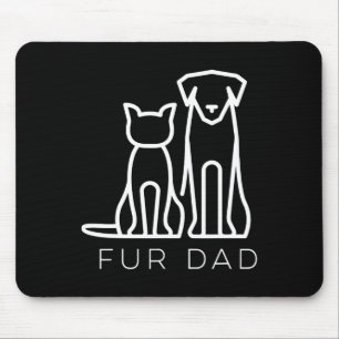 Papa Pet Lover Kat Hond Papa Man Grappige Vaders D Muismat
