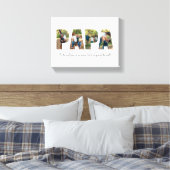 Papa Photo Collage Canvas Afdruk (Insitu (Slaapkamer))