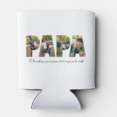 Papa Photo Collage Cooler voor Vaderdag (Achterkant)