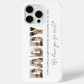 Papa Photo Collage Message Vaderdag Case-Mate iPhone Case (Achterkant)