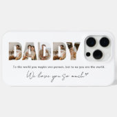 Papa Photo Collage Message Vaderdag Case-Mate iPhone Case (Achterkant (horizontaal))
