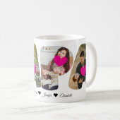 PAPA Photo Collage Mok met Hart - Perfect Gift (Voorkant rechts)