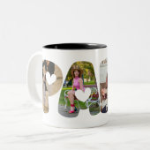 PAPA Photo Collage Mok - Perfect cadeau voor papa (Voorkant links)