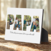 Papa Photo Collage Plaque voor Vaderdag Fotoplaat