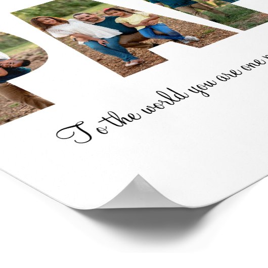 Papa Photo Collage Poster (Hoek)