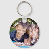 Papa Photo Love You to Rough and Back Sleutelhanger (Voorkant)