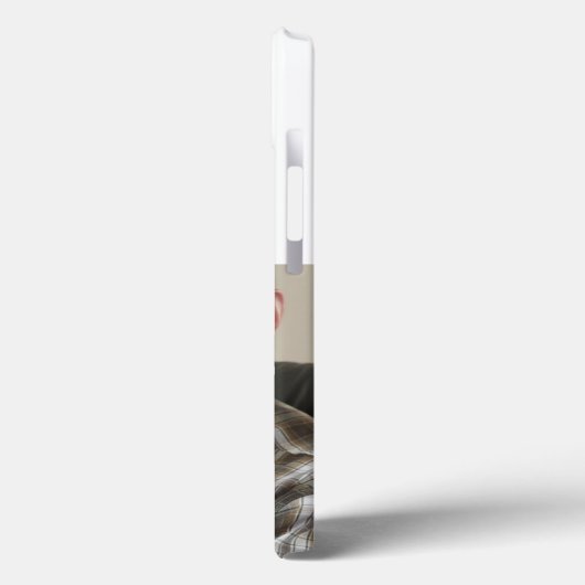 Papa photo with black text  iPhone case (Achterkant / Links)