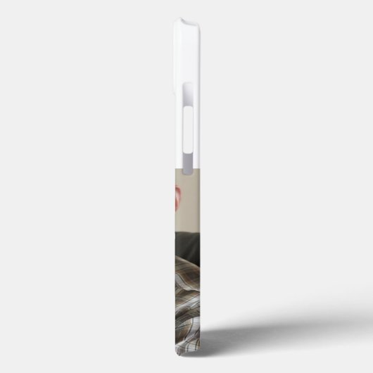 Papa photo with dark blue text Case-Mate iPhone case (Achterkant / Links)