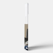 Papa photo with sea blue text  Case-Mate iPhone case (Achterkant / Rechts)