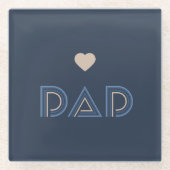Papa, Pijler van Eer Glazen Onderzetter (Voorkant)