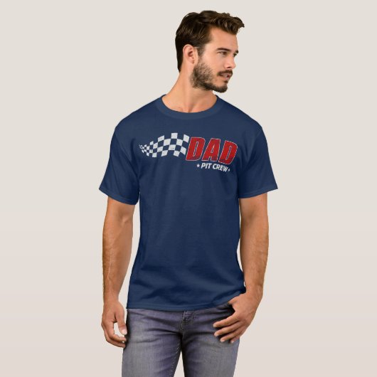 Papa Pit Crew Race Verjaardag Familie Matching Pit T-shirt (Voorkant volledig)