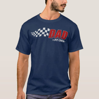 Papa Pit Crew Race Verjaardag Familie Matching Pit T-shirt