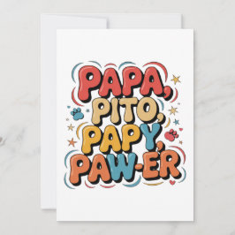 Papa Pito Pappy Pawer Bedankkaart