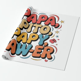 Papa Pito Pappy Pawer Cadeaupapier