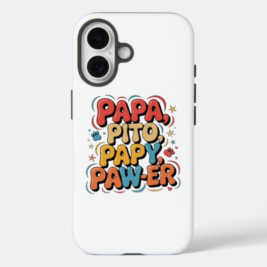 Papa Pito Pappy Pawer Case-Mate iPhone Case (Achterkant)