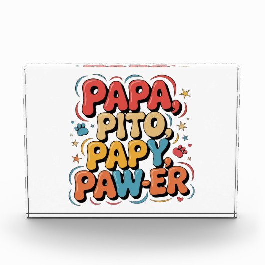 Papa Pito Pappy Pawer Fotoblokken (Voorkant)