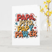 Papa Pito Pappy Pawer Kaart (Gele Bloem)