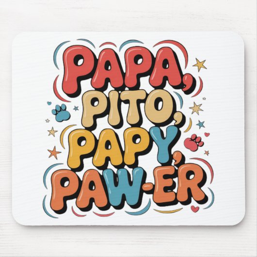 Papa Pito Pappy Pawer Muismat (Voorkant)