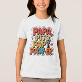 Papa Pito Pappy Pawer Tri-Blend Shirt (Voorkant)