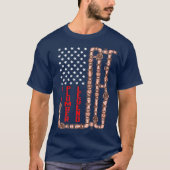Papa Plumber Legend American Flag Fathers Day T-shirt (Voorkant)