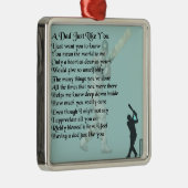 Papa Poem - Cricket design Metalen Ornament (Rechts)