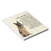 Papa Poem - German Shepherd Dog Notitieblok (Schuin)