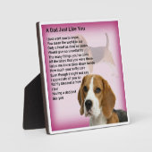 Papa Poem Plaque - Beagle Design Fotoplaat (Voorkant)