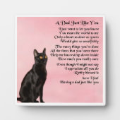 Papa Poem Plaque - Black Cat Design Fotoplaat (Voorkant)