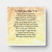 Papa Poem Plaque - Cream Silk Design Fotoplaat (Voorkant)