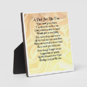 Papa Poem Plaque - Cream Silk Design Fotoplaat (Voorkant)