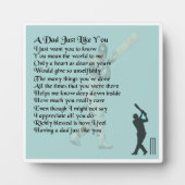 Papa Poem Plaque - Cricket Design Fotoplaat (Voorkant)