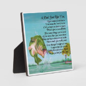 Papa Poem Plaque - Gevist design Fotoplaat (Voorkant)