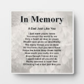 Papa Poem Plaque - In Memory Design Fotoplaat (Voorkant)