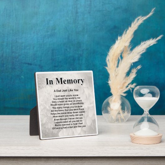 Papa Poem Plaque - In Memory Design Fotoplaat (Insitu)