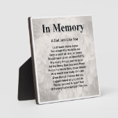 Papa Poem Plaque - In Memory Design Fotoplaat (Voorkant)