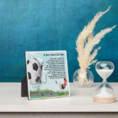 Papa Poem Plaque - Ontwerp van Football Fotoplaat (Insitu)